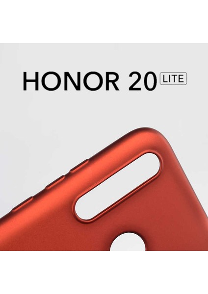 Matte Silicone Huawei Honor 20 Lite Kılıf Siyah