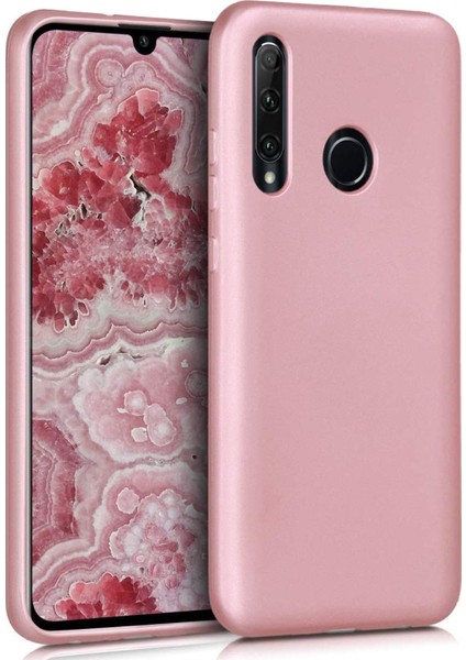 Matte Silicone Huawei Honor 20 Lite Kılıf Rose Gold