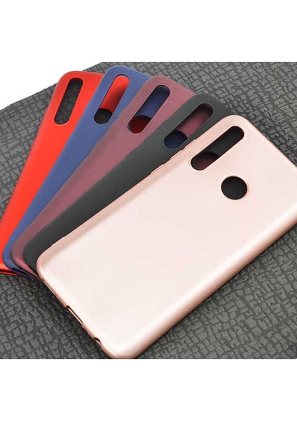 Matte Silicone Huawei Honor 20 Lite Kılıf Rose Gold