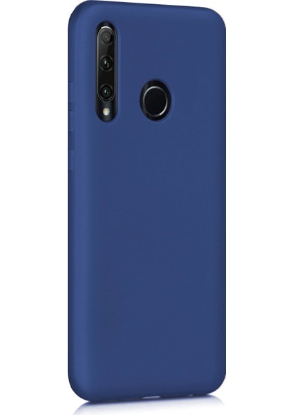 Matte Silicone Huawei Honor 20 Lite Kılıf Lacivert