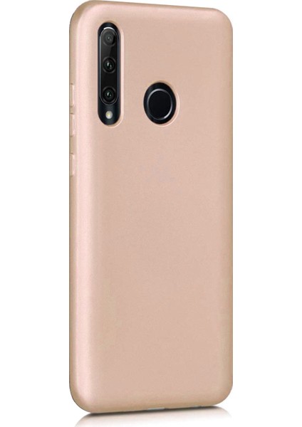 Matte Silicone Huawei Honor 20 Lite Kılıf Gold