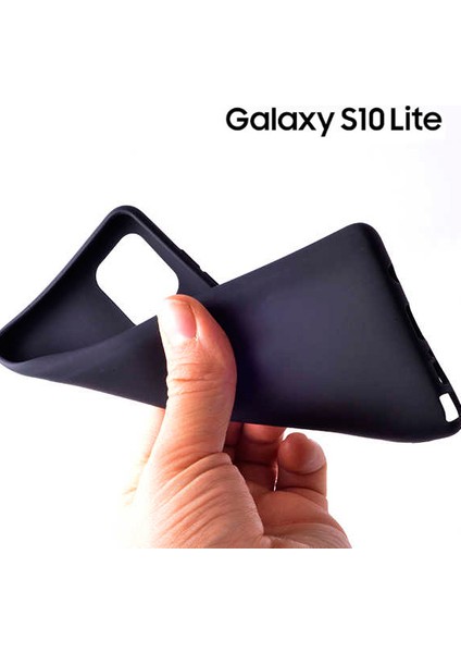 Matte Silicone Samsung Galaxy A91 Kılıf Siyah