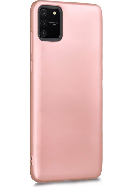 Matte Silicone Samsung Galaxy A91 Kılıf Rose Gold