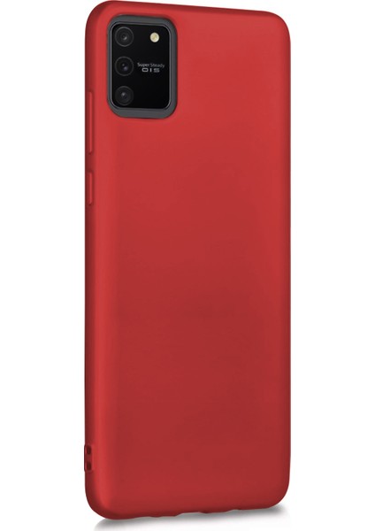 Matte Silicone Samsung Galaxy A91 Kılıf Kırmızı