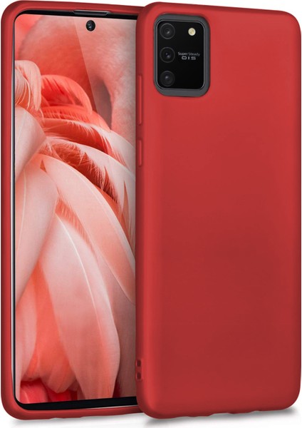 Matte Silicone Samsung Galaxy A91 Kılıf Kırmızı fiyatları