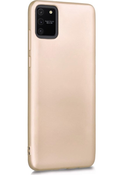 Matte Silicone Samsung Galaxy A91 Kılıf Gold