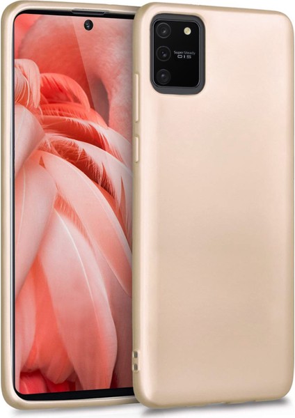Matte Silicone Samsung Galaxy A91 Kılıf Gold fiyatları