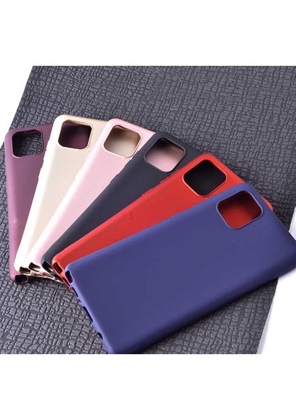 Matte Silicone Samsung Galaxy A81 Kılıf Rose Gold