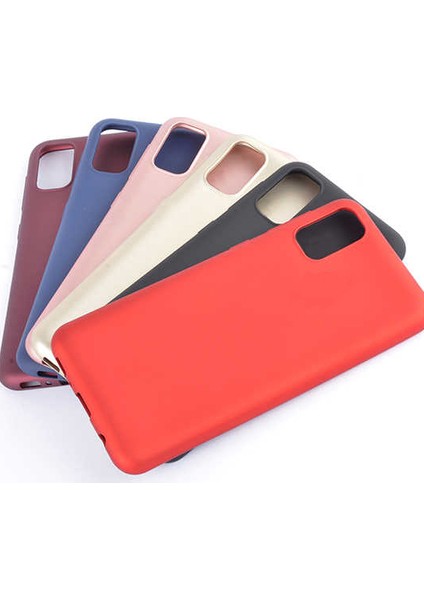 Matte Silicone Samsung Galaxy A71 Kılıf Kırmızı