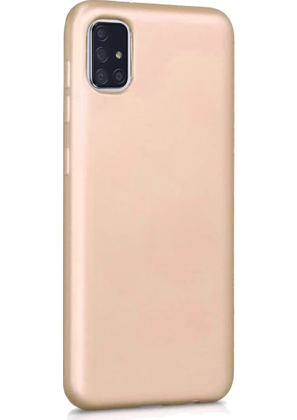 Matte Silicone Samsung Galaxy A71 Kılıf Gold