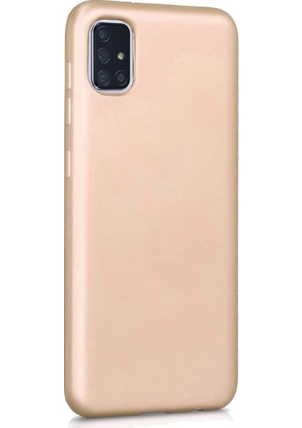 Matte Silicone Samsung Galaxy A51 Kılıf Gold