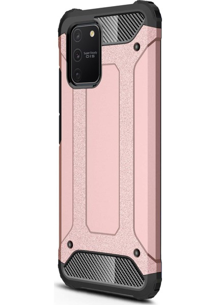 Samsung Galaxy A91 Kılıf Rugged Armor Rose Gold