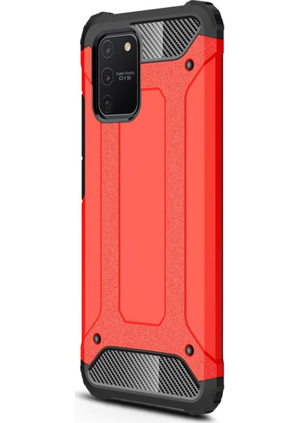 Samsung Galaxy A91 Kılıf Rugged Armor Kırmızı