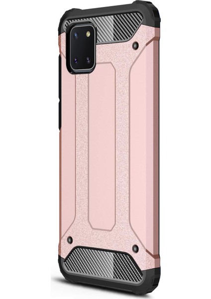 Samsung Galaxy A81 Kılıf Rugged Armor Rose Gold