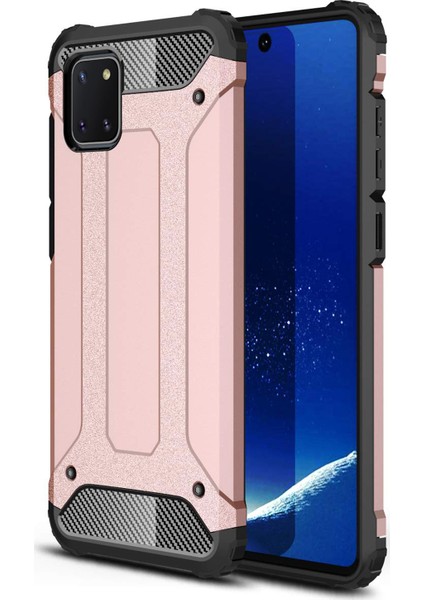 Samsung Galaxy A81 Kılıf Rugged Armor Rose Gold