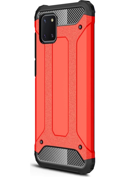 Samsung Galaxy A81 Kılıf Rugged Armor Kırmızı