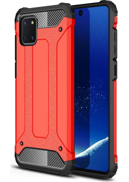 Samsung Galaxy A81 Kılıf Rugged Armor Kırmızı