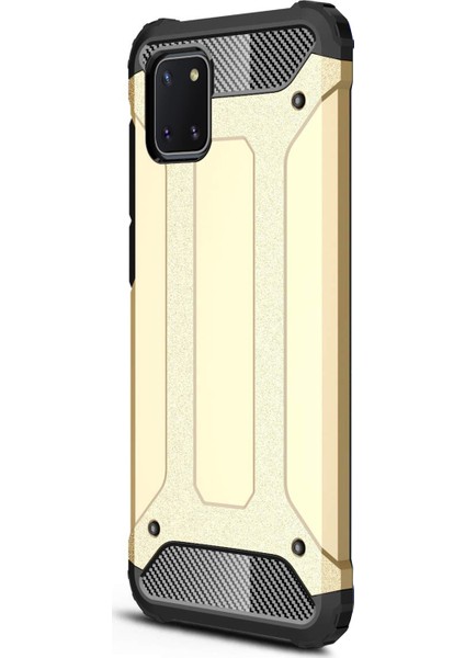 Samsung Galaxy A81 Kılıf Rugged Armor Gold