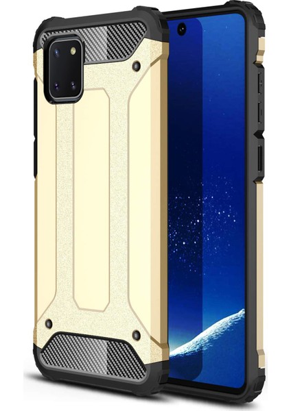 Samsung Galaxy A81 Kılıf Rugged Armor Gold