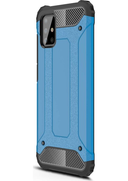 Samsung Galaxy A71 Kılıf Rugged Armor Mavi