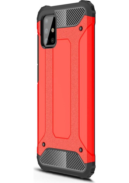 Samsung Galaxy A71 Kılıf Rugged Armor Kırmızı