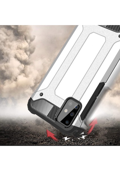 Samsung Galaxy A71 Kılıf Rugged Armor Kırmızı