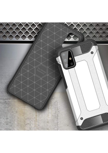 Samsung Galaxy A71 Kılıf Rugged Armor Kırmızı