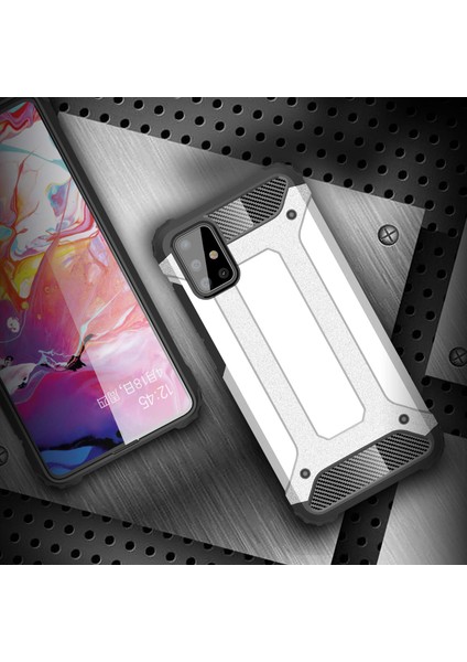 Samsung Galaxy A71 Kılıf Rugged Armor Kırmızı