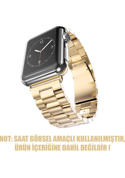 Apple Watch Uyumlu Series 3 38mm Metal Stainless Steel Kordon Gold fiyatları