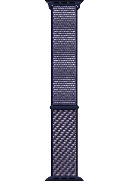 Apple Watch Uyumlu Series 4 44mm Hasırlı Kordon Woven Sport Loop Lacivert