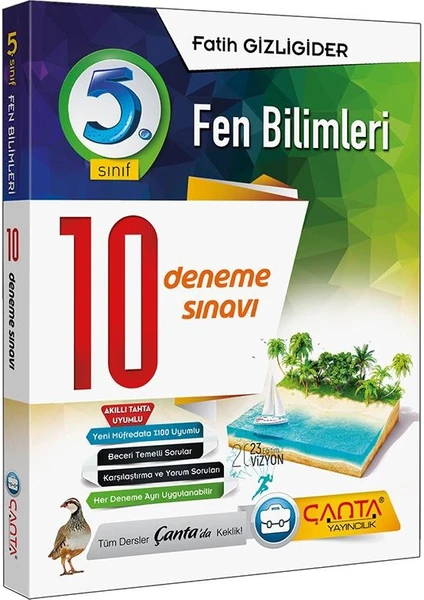 Çanta Yayınları 5.Sınıf Fen Bilimleri 10 Deneme Sınavı