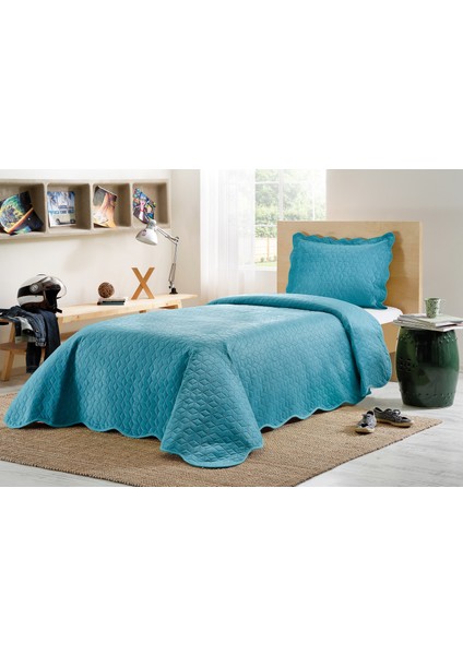 Yatak Örtüsü Seti Happy Days Tek Kişilik Cubix Turkuaz