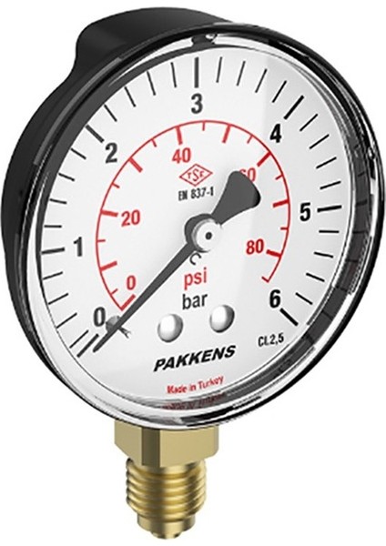 Alttan Bağlantılı Manometre 63 mm 10 Bar