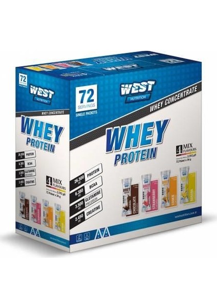 Whey Protein Tozu 2592 gr 72 Servis