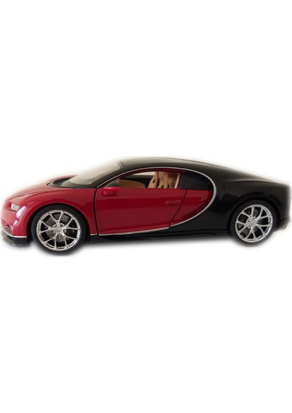 Bugatti Chiron 1/24-27 Ölçek Kırmızı-Siyah Model Oyuncak Araba fiyatları