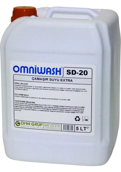 Çamaşır Suyu Extra 5 l Sd-20