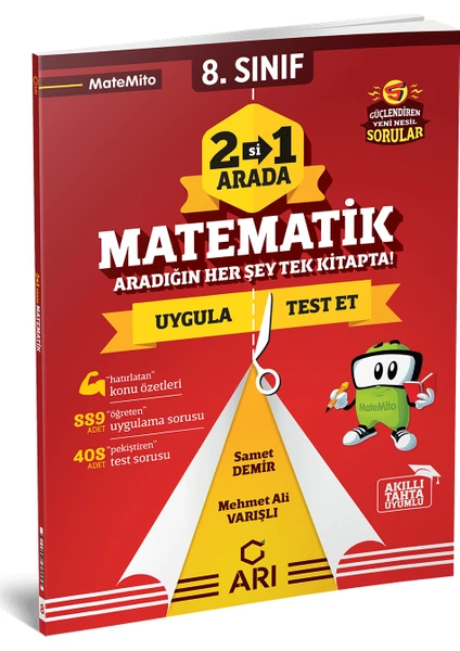 Arı Yayıncılık 8.Sınıf Matemito 2’si 1 Arada Matematik