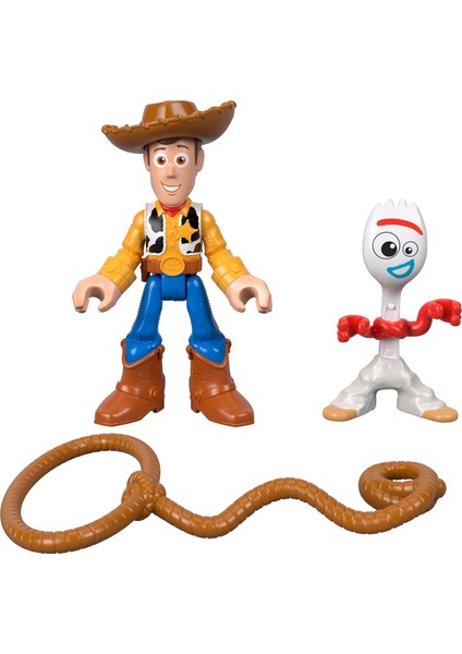 Disney·Pixar Toy Story 4 Koleksiyon Figürler, 2 Figürlü ve Aksesuarlı - Woody & Forky GBG90