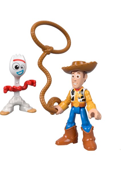 Disney·Pixar Toy Story 4 Koleksiyon Figürler, 2 Figürlü ve Aksesuarlı - Woody & Forky GBG90