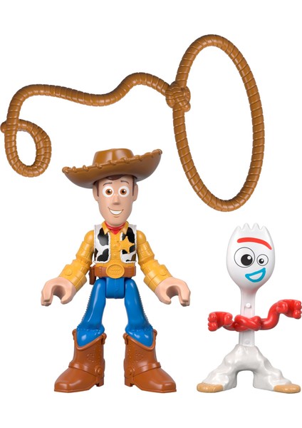 Disney·Pixar Toy Story 4 Koleksiyon Figürler, 2 Figürlü ve Aksesuarlı - Woody & Forky GBG90