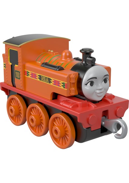 Thomas & Friends™ Trackmaster Sür-Bırak Küçük Tekli Trenler, Nia, Turuncu Lokomotif Oyuncak Tren, FXX02