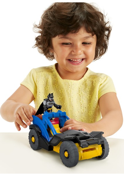 ® Imaginext DC Super Friends™ Özel Araçlar - Batman & Rally Car - Süper Kahraman, Arabalı Oyuncak Figür - GKJ25