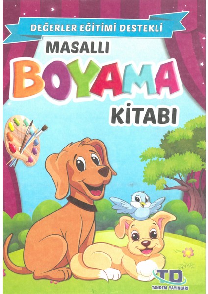 Masallı Boyama Kitabı 5'li Set (Değerler Eğitimi Destekli) - ( 3 - 6 Yaş )