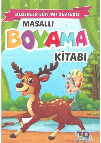 Masallı Boyama Kitabı 5'li Set (Değerler Eğitimi Destekli) - ( 3 - 6 Yaş ) fırsatları