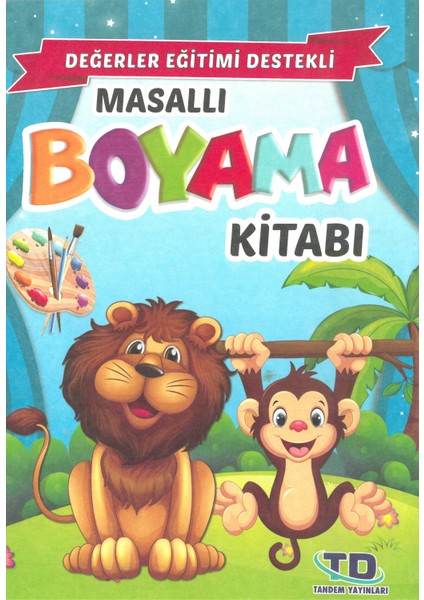Masallı Boyama Kitabı 5'li Set (Değerler Eğitimi Destekli) - ( 3 - 6 Yaş ) indirimleri