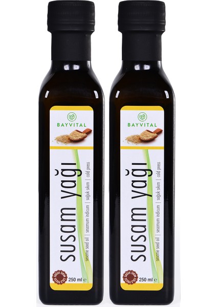 Soğuk Sıkım Susam Yağı 2 x 250 ml