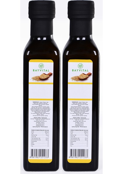 Soğuk Sıkım Susam Yağı 2 x 250 ml fiyatları