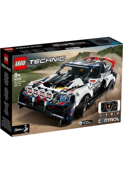 LEGO® Technic 42109 Uzaktan Kumandalı Top Gear Ralli Arabası Yapım Seti (463 Parça) - Çocuk ve Yetişkin için Koleksiyonluk Oyuncak Araba