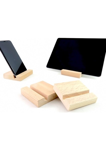 Ahşap Cep Telefon ve Tablet Standı 1 Adet
