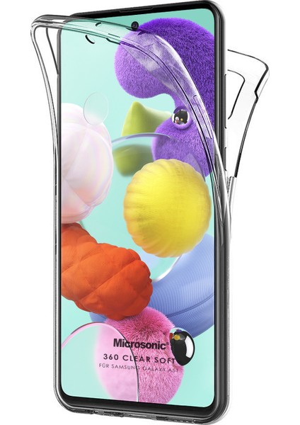 Samsung Galaxy A51 Full Koruma 360 Clear Soft Kılıf Şeffaf